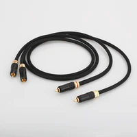 a53 pair rca interconnect audio cable analog hifi stereo audio cable pure copper phono rca cable for home theater