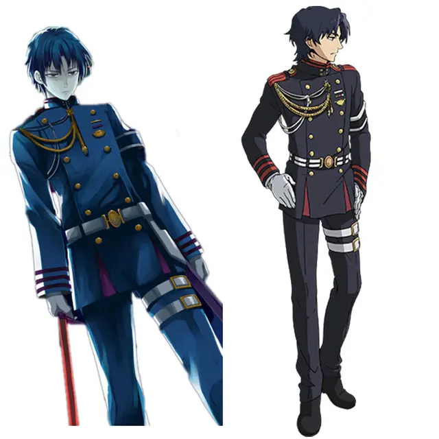 Seraph of the End Guren Ichinose Military Uniform Cosplay Costume Coat  Cloak Cape, Anime Cosplay Costume – FM-Anime Cosplay Shop