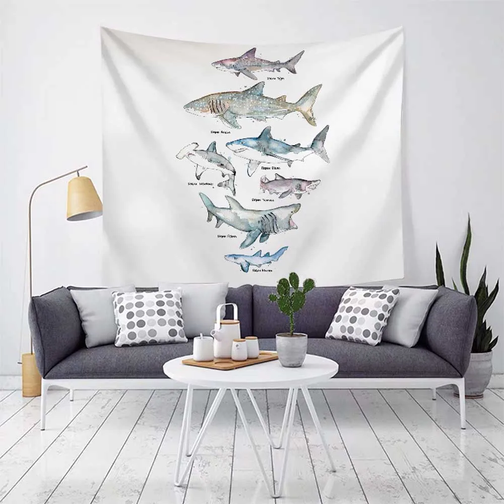 Настенный гобелен в уличном стиле с изображением милого кота декоративное