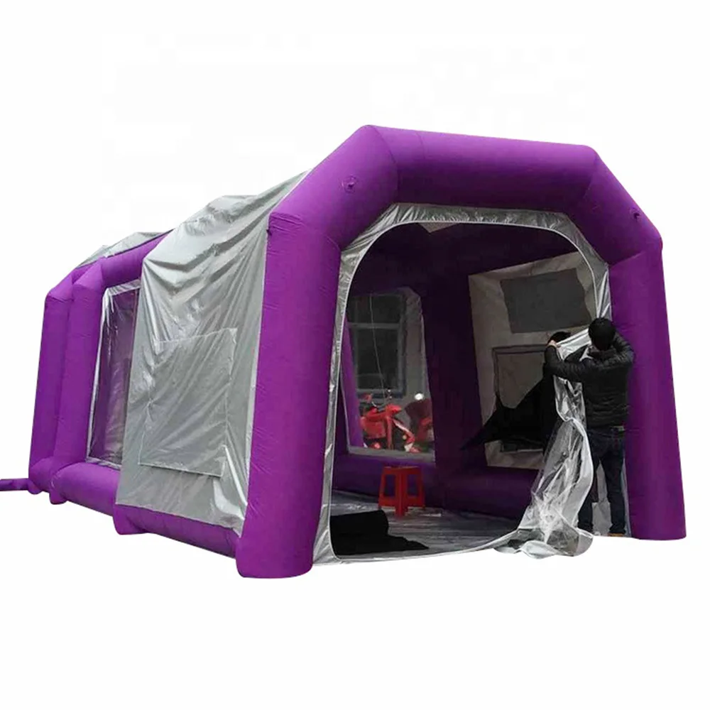 

Hot salling Portable Inflatable Spray Booth Rental, Inflatable Paint Booth tent Hire Including Air Blower For Car Washing