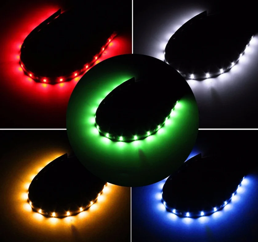 2 патча водонепроницаемый мягкий свет для автомобиля с мотоциклом декоративное