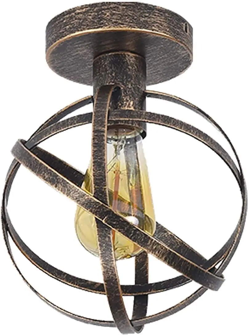 Потолочный светильник в стиле индастриал бронзовая Подвесная лампа для спальни