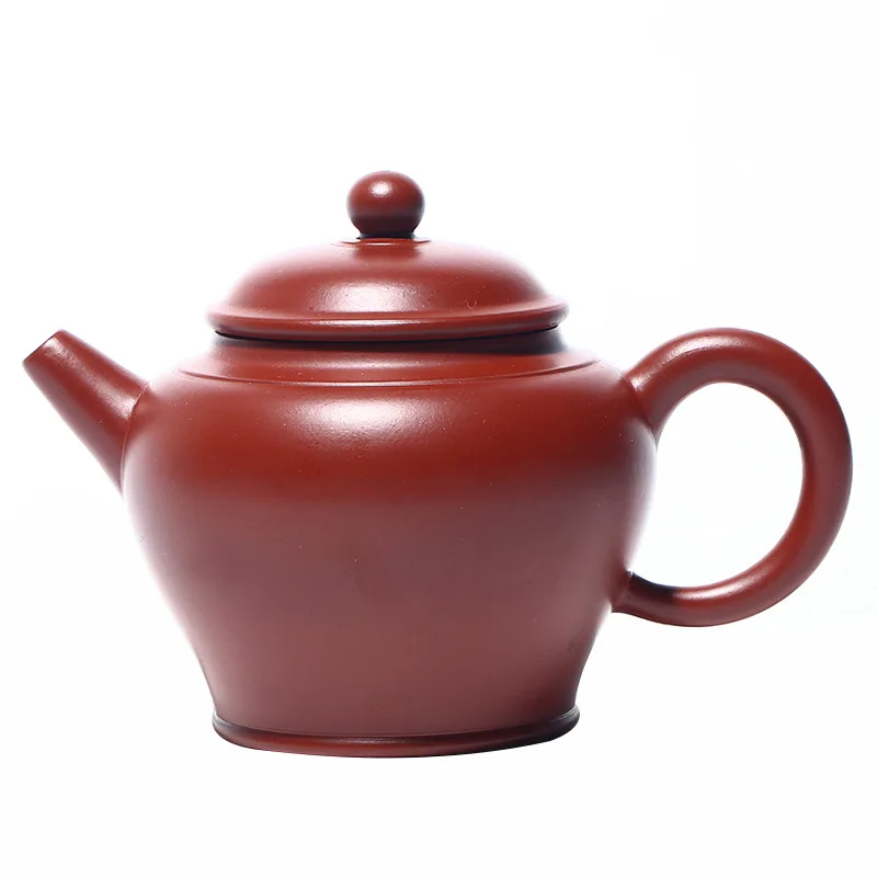 

Yixing Dahongpao palace lamp purple clay teapot handmade ball hole plain face classic teapot