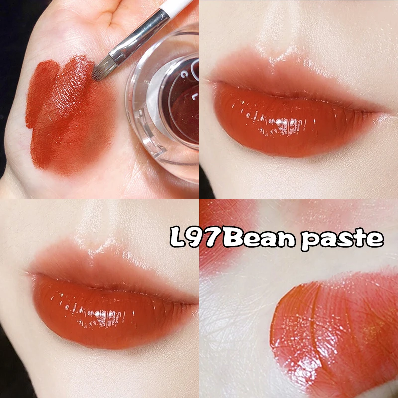 

Wine Heart Lipstick Canned Lip Mud Lipstick Long Lasting Mirror Lip Glaze Makeup Comestics Beauty Smooth TSLM1