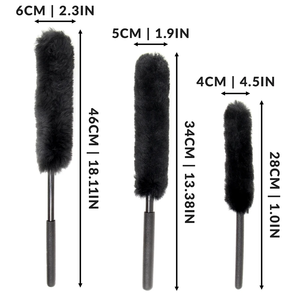 Набор кистей для очистки салона автомобиля 3 шт. | Автомобили и мотоциклы