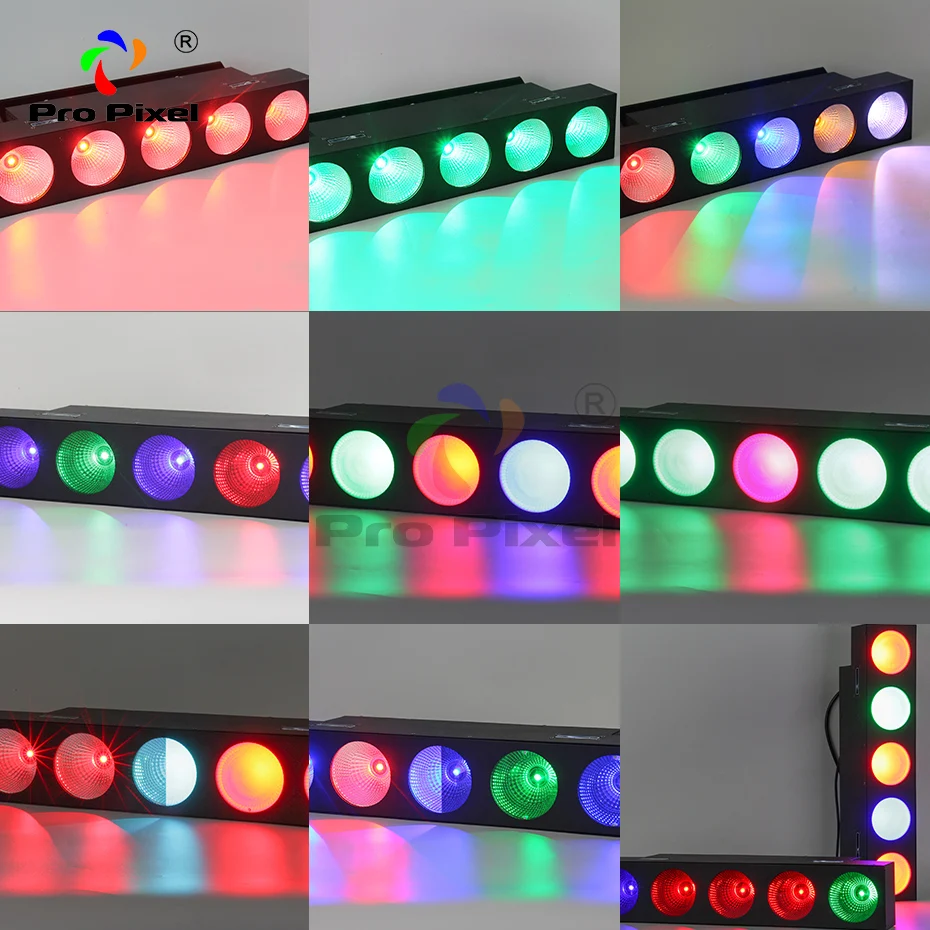 4 шт. бесплатная доставка 5dot RGBW светодиодный матричный луч настенная шайба dmx