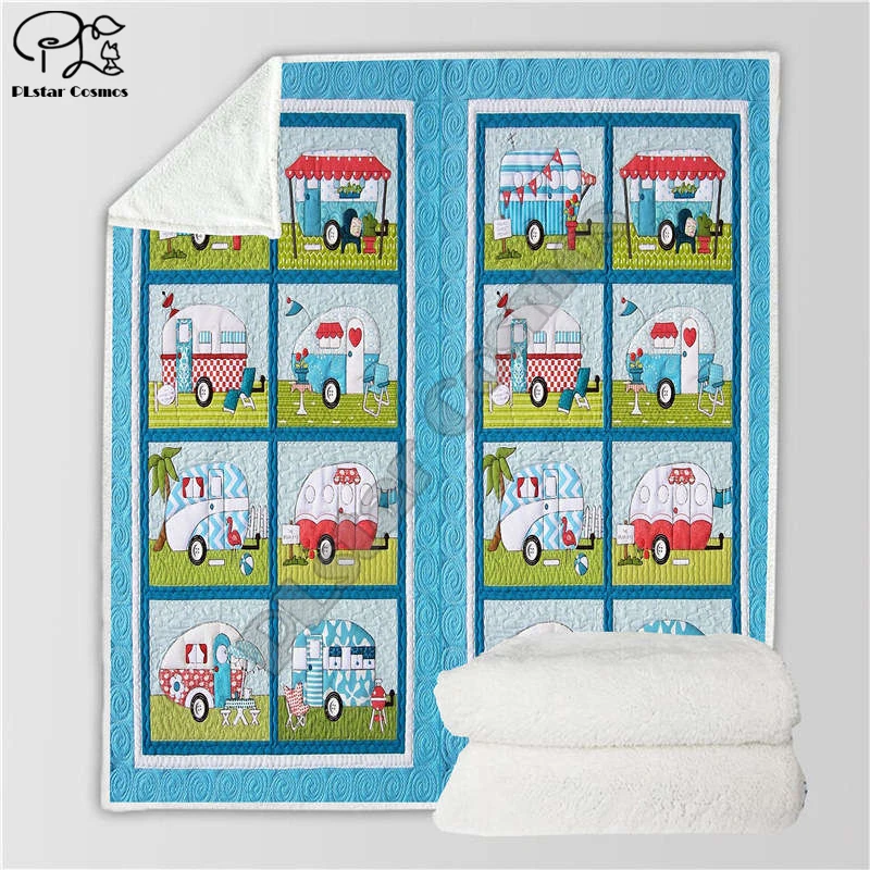 Ретро хиппи автобус мир и любовь одеяло 3D печать шерпа на кровать дети девочки