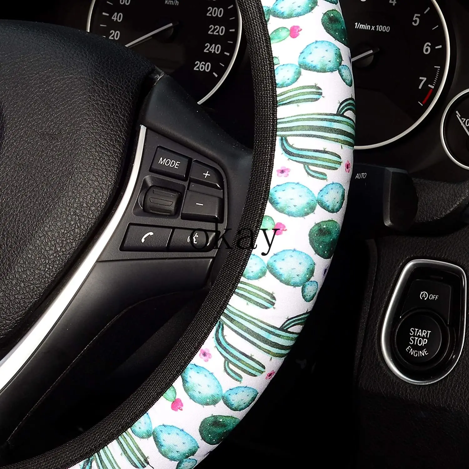 Милый чехол для руля кактус женщин и девочек нескользящий устойчивый