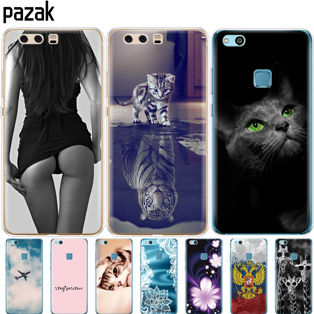 Силиконовый чехол для телефона huawei P10 LITE Plus 2017 чехлы мягкая задняя крышка из ТПУ