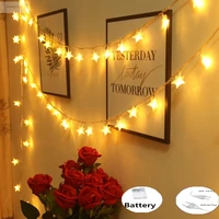 3510m led star fairy light battery plug powered string light outdoor garland for bedroom christmas wedding party decoration
