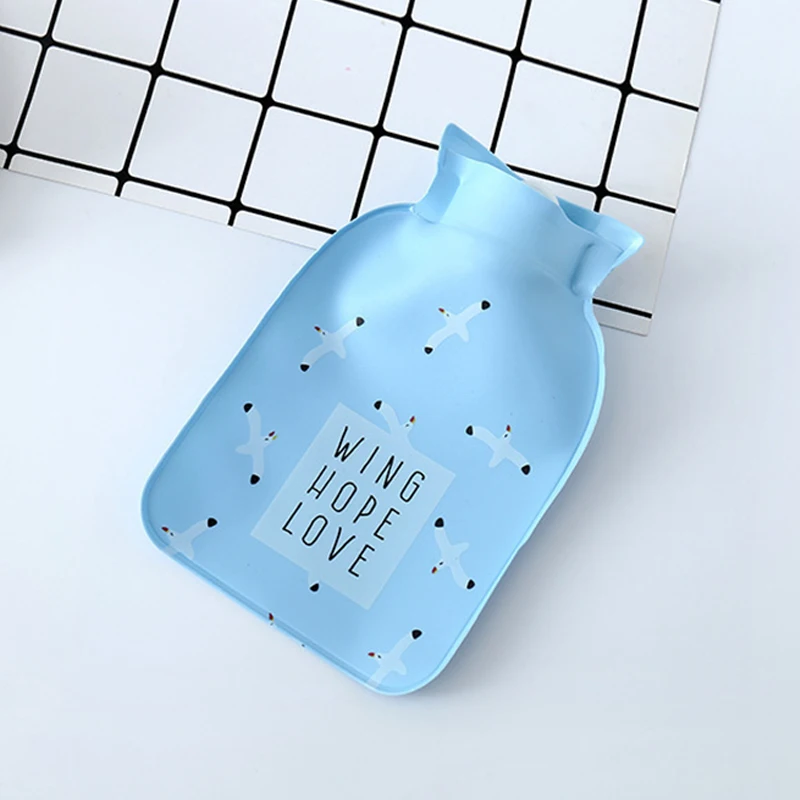 

Cute Cartoon PVC Hot Water Bottle Hot Water Warmer Screw Top Quality Portable Water-filling Hot-water Bag Warming Product