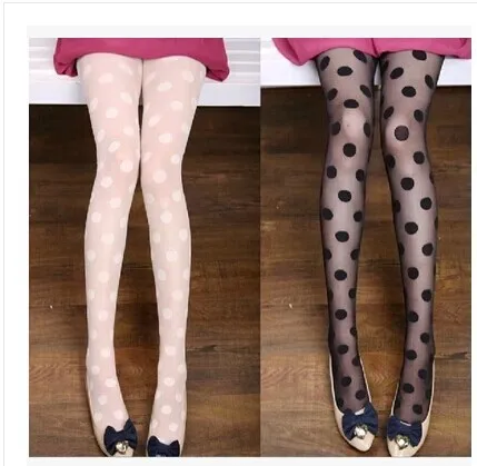 

Lace Cute Black G Stockings Trousers Tights Japanese Gothic Women Dot Embroidery Punk Pantyhose Lolita Dark Fishnet Stocking