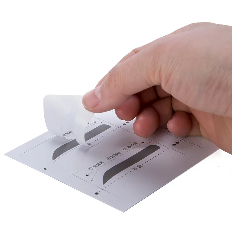 4 шт. трафарет для бровей шаблон формирования многоразовые Стикеры ухода за