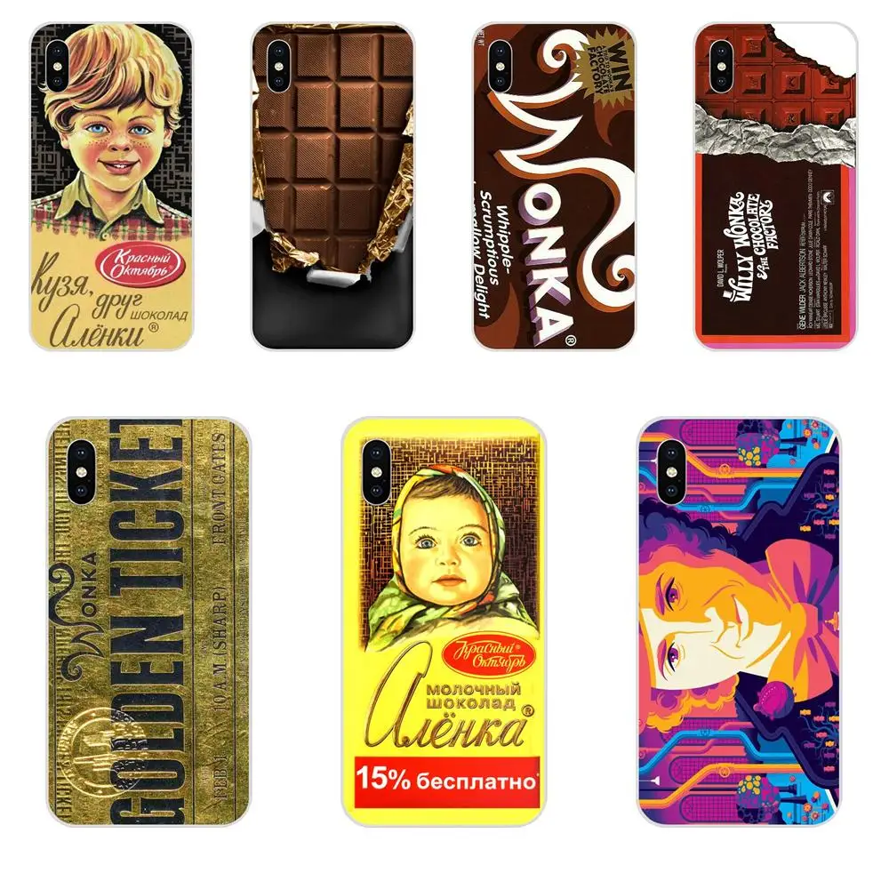 Аленка бар с изображением шоколада wonka довольно ТПУ класса люкс для Huawei Honor 4C 5A 5C 5X6