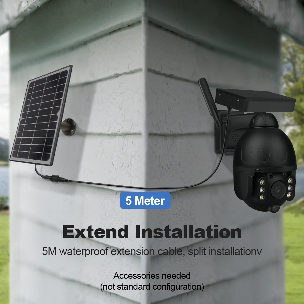 INQMEGA 1080P 4G HD Low Power Solar Camera Dual audio Voice Intrusion Alarm Panel Outdoor Monitoring Waterproof Cam | Безопасность и