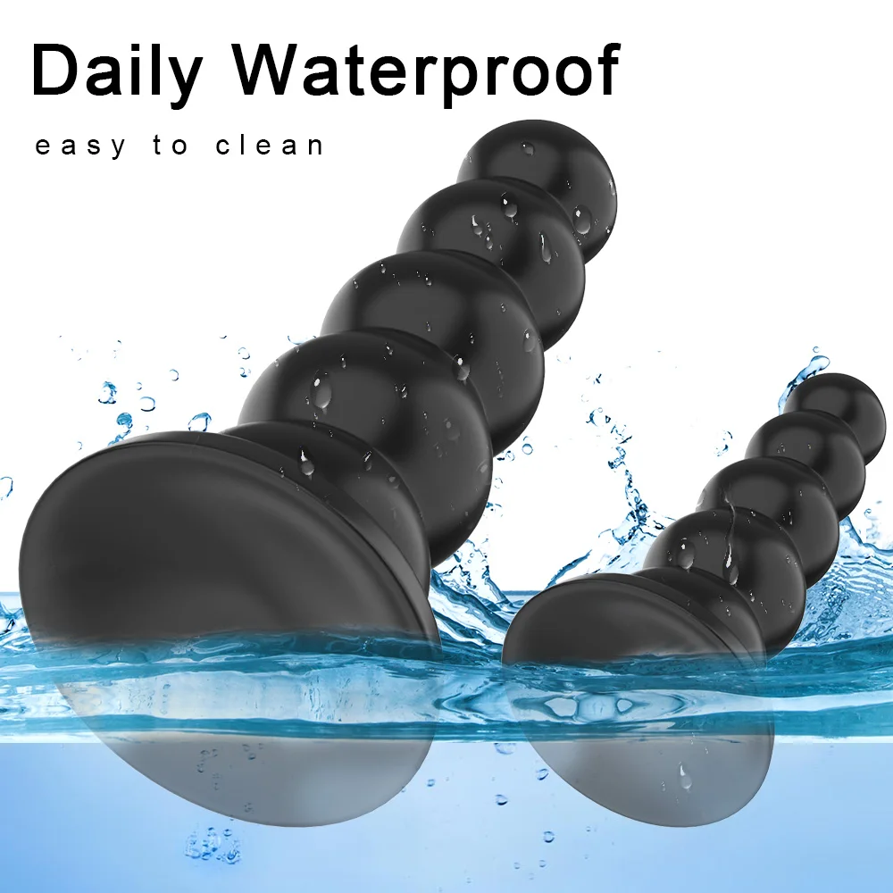 Большие Фаллоимитаторы сильная присоска 5 бусин анальные пробки жидкий силикон