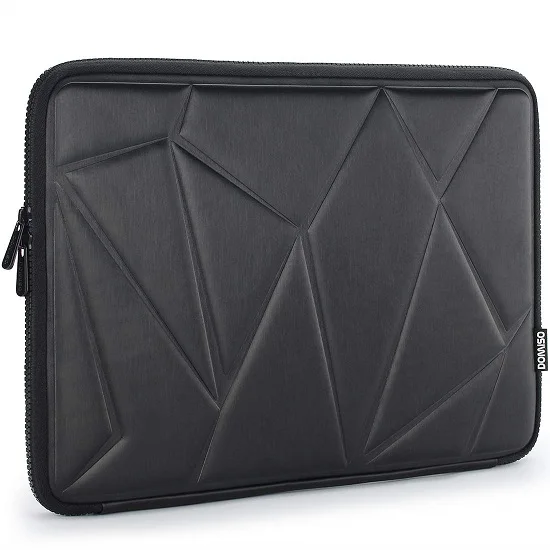 Black DOMISO 10 13 14 15,6 дюймов ударопрочный чехол для ноутбука защитный чехол водонепроницаемая сумка для ноутбука для MacBook Acer hp черный - Цвет: Black