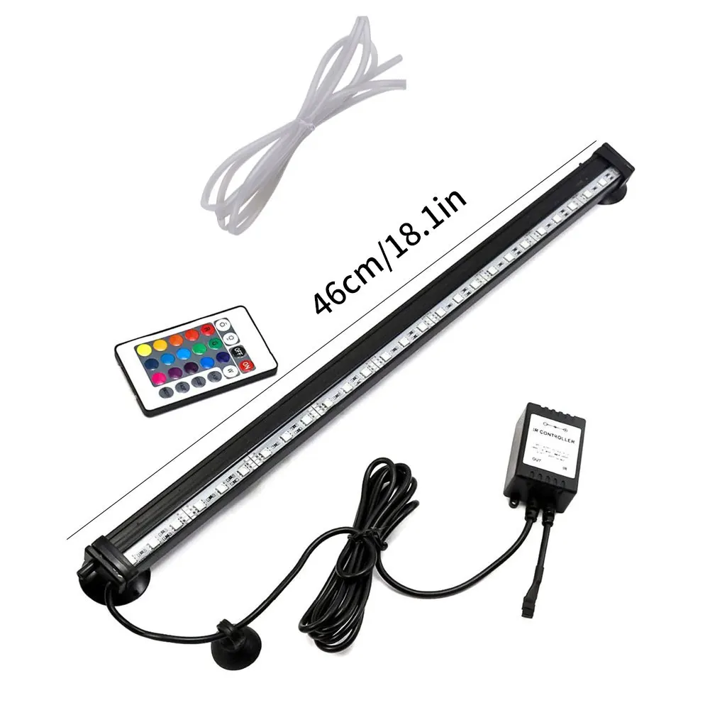 

Led Aquarium Light Fish Tank Submersible Light Lamp Waterproof Underwater Multicolor Air Bubble Lights Aquarium Lighting