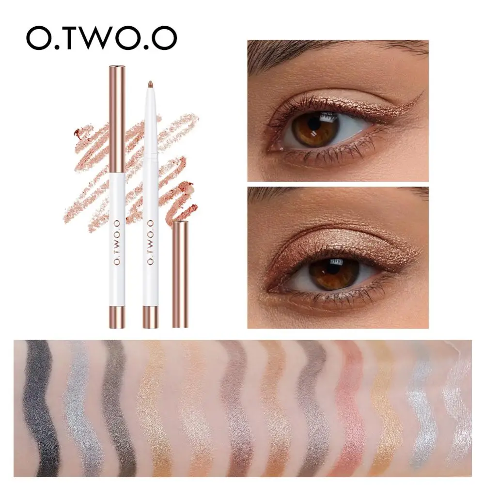

Glitter Eyeshadow Stick Liner Pencil Face Makeup Highlighter Long Lasting Shimmer Silkworm Champagne Shiny Eyeliner Cosmetics