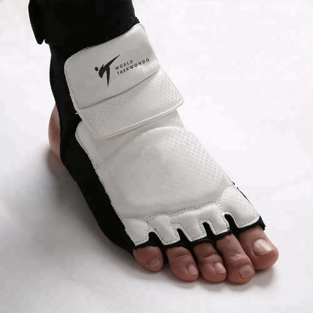 Taekwondo Pu WT Перчатки для ног Защитная экипировка Каратэ Протектор голеностопного