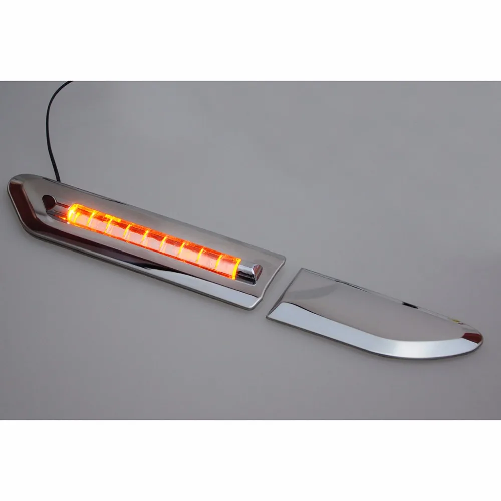 Боковой двери светодиодный светильник Fender лампа ABS Хромированная Крышка для Dodge