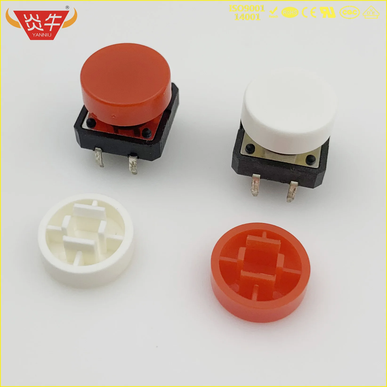 Mico Tact переключатель квадратная головка ключ круглая 9 8 мм whit для 12*12 12x12 B3F switchat A37 |