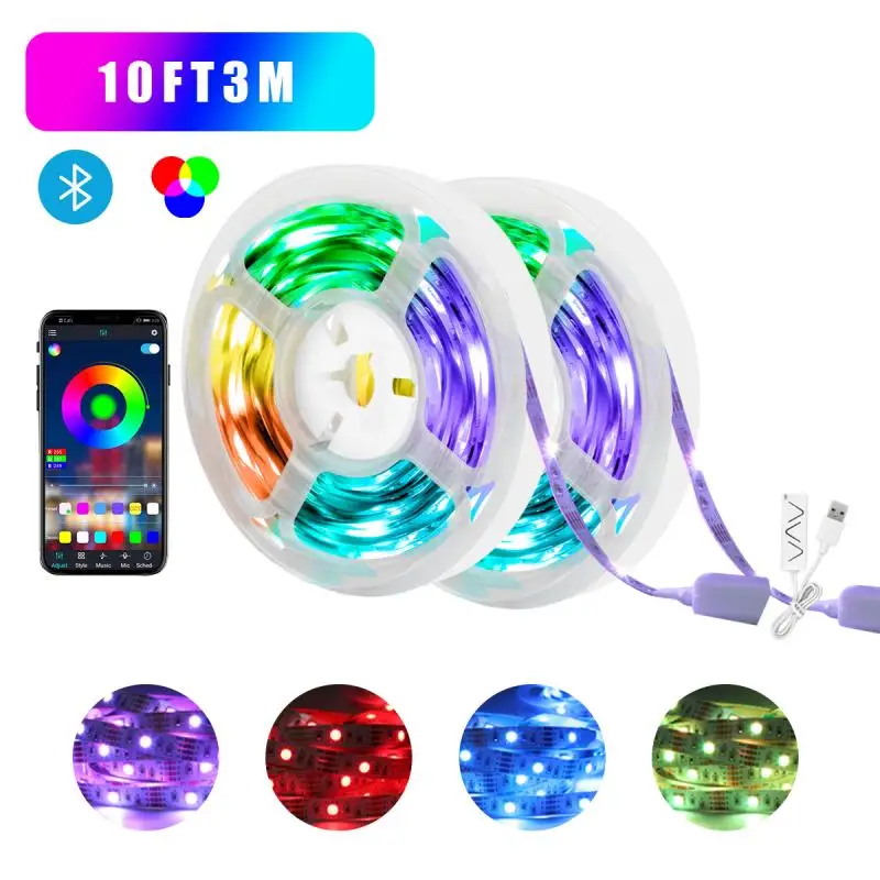 

Christmas LED Strip Light Waterproof Flexible LED Tape Bluetooth Control Decoration LED Strip Lighting Home Decoration