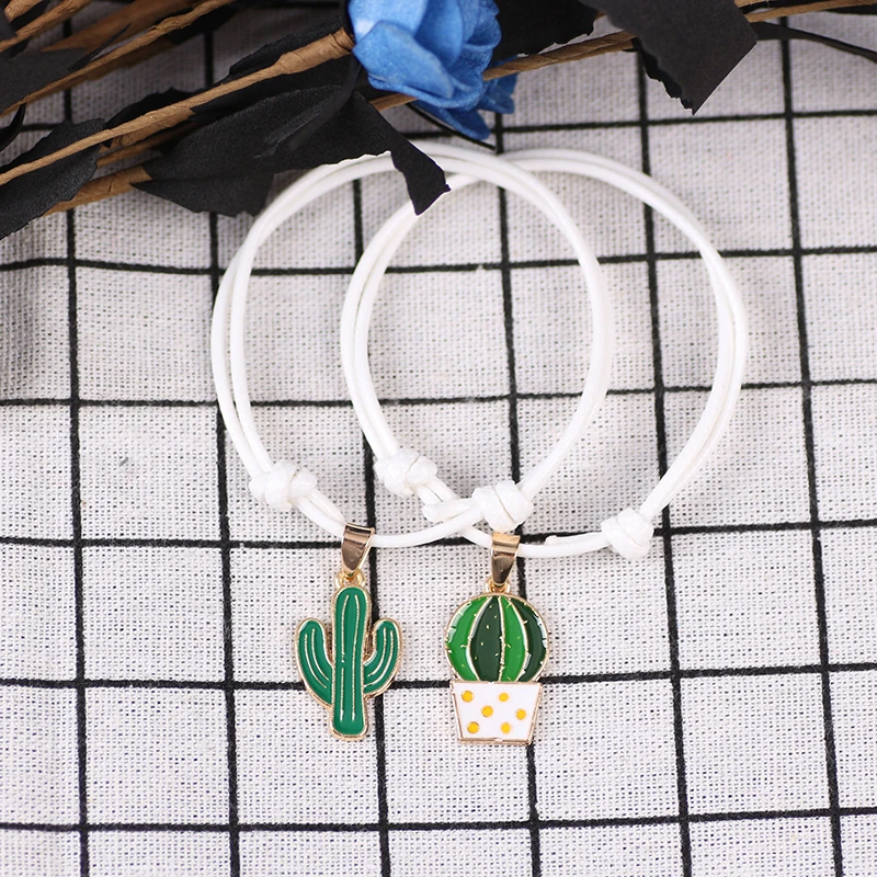 Лучший друг 2 шт набор браслет завод Фея шар в горшке кулон сплав Мода для мужчин и