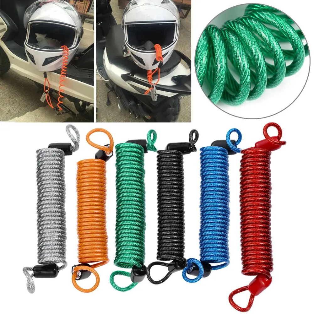 

New Bike Motorcycle Scooter Anti-lost Accessories Security Alarm Disc Lock Spring Reminder Cable Anti Thief