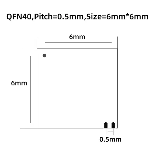 Разъем с открытым верхом QFN40 к адаптеру программирования DIP40 тестовое гнездо WSON40