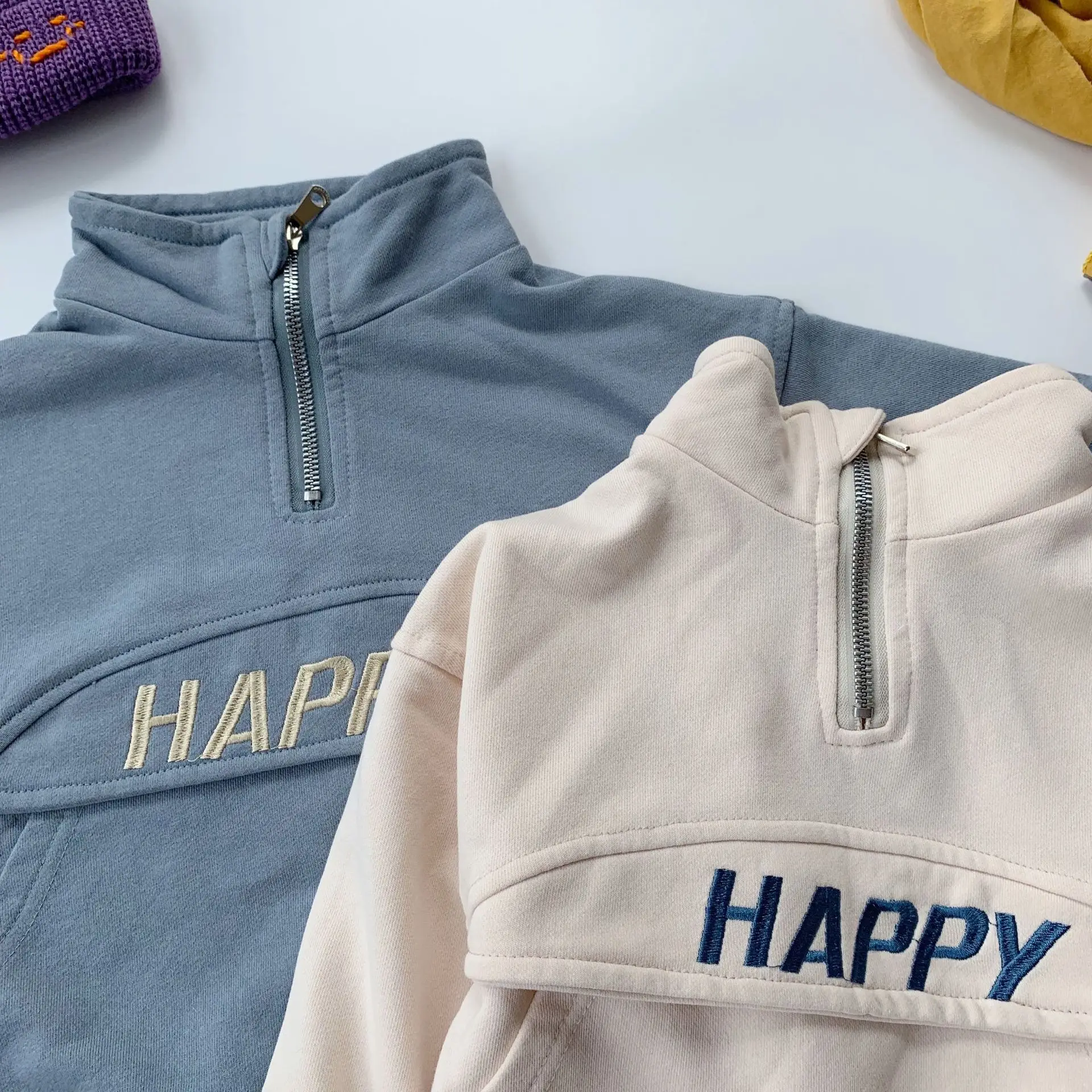 Ранняя осень модные пуловеры с вышивкой для мальчиков детские хлопковые