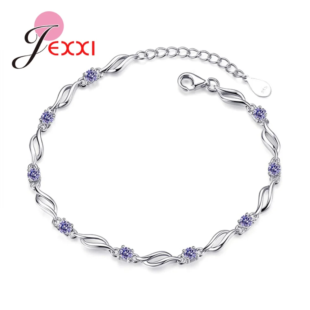 Женский браслет из серебра 925 пробы с фианитом | Украшения и аксессуары