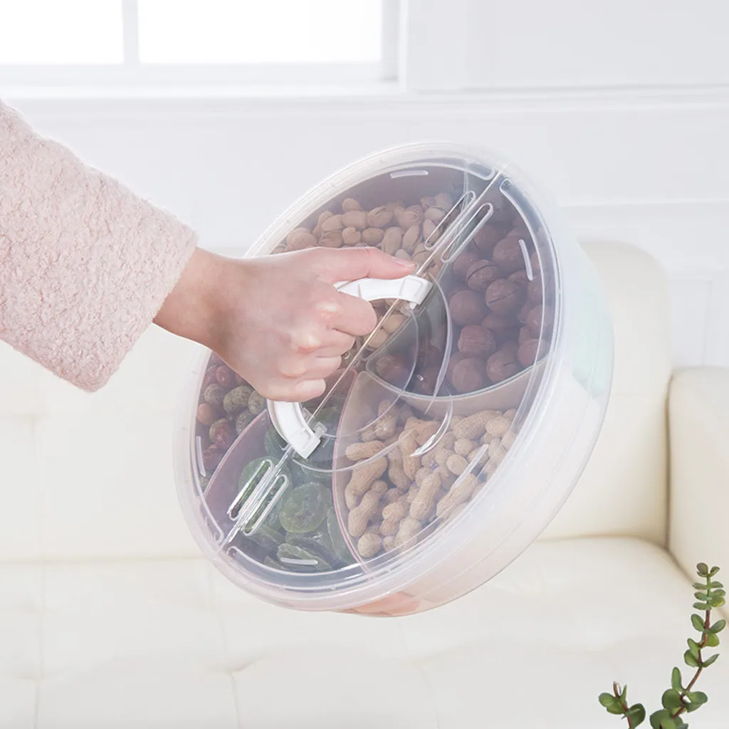 Портативный контейнер для закусок коробка хранения конфет и еды портативный