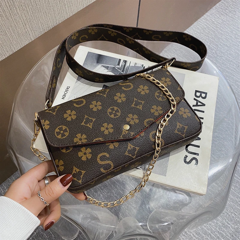 

Женская сумка-Кроссбоди, Классическая дизайнерская сумка из трех частей, 2020