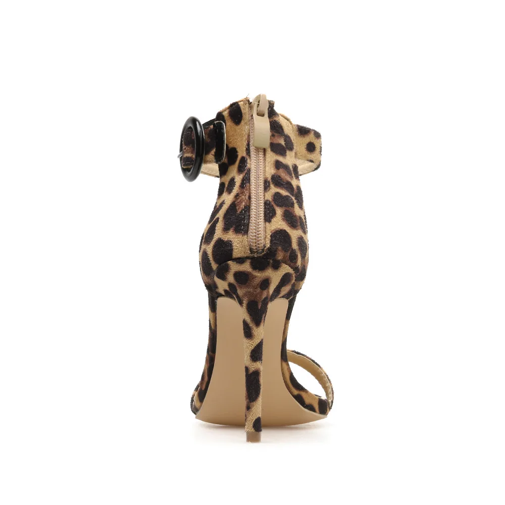 

2019 style leopard print sandals with high heels 35-40