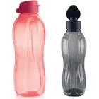 Экологичная бутылка Tupperware 1,5 литра розового цвета и 1 литр черного цвета