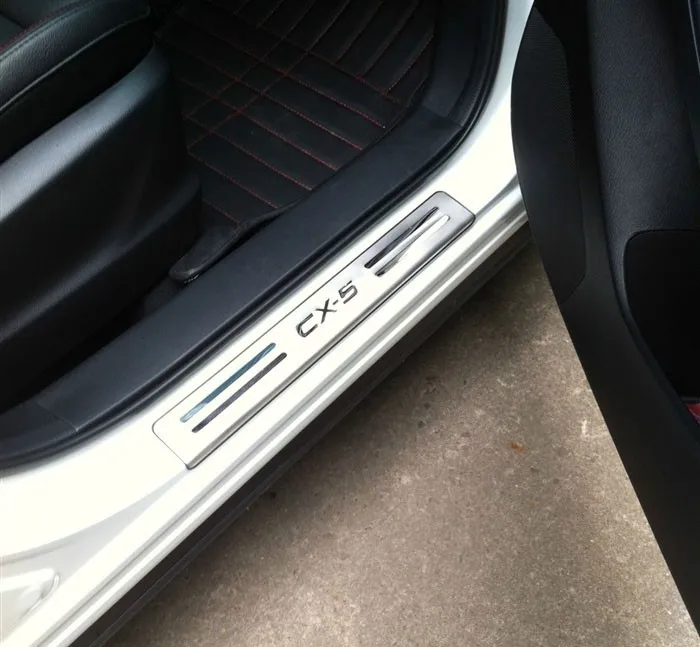 Высокое качество Тюнинг автомобилей 4 шт. нержавеющая сталь подоконная Накладка