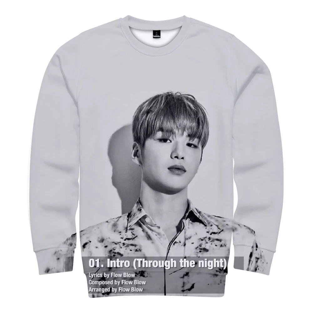 Новинка 2019 толстовка KPOP Kang Daniel с круглым вырезом и объемным изображением альбома