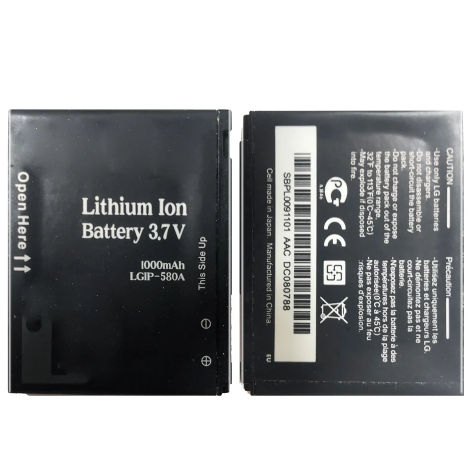 

Mobile Phone Battery LGIP-580A 1000mAh for LG KC910E CU915 CU915Vu CU920 CU920 KE990 KE998 KM900 KU990 U990