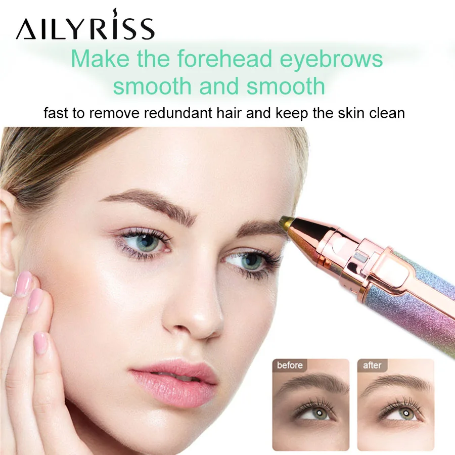 

1 шт. электрический триммер для бровей безболезненный эпилятор для бровей мини-бритва для бровей Бритва портативное средство для удаления в...