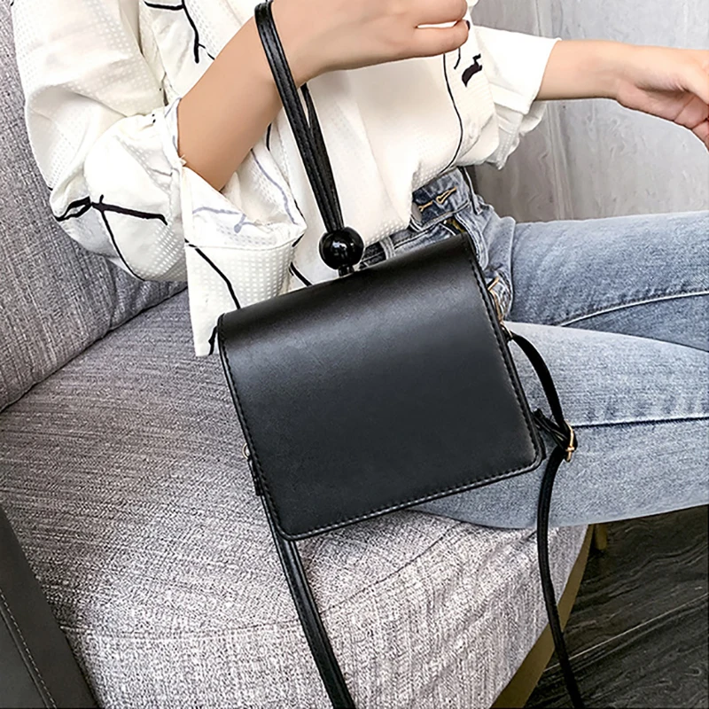 

2020 Women Handbags Fashion Crossbody Bags For Lady Pearl Female Bucket Shoulder Bag PU Leather Shoulder Messenger Bolsa