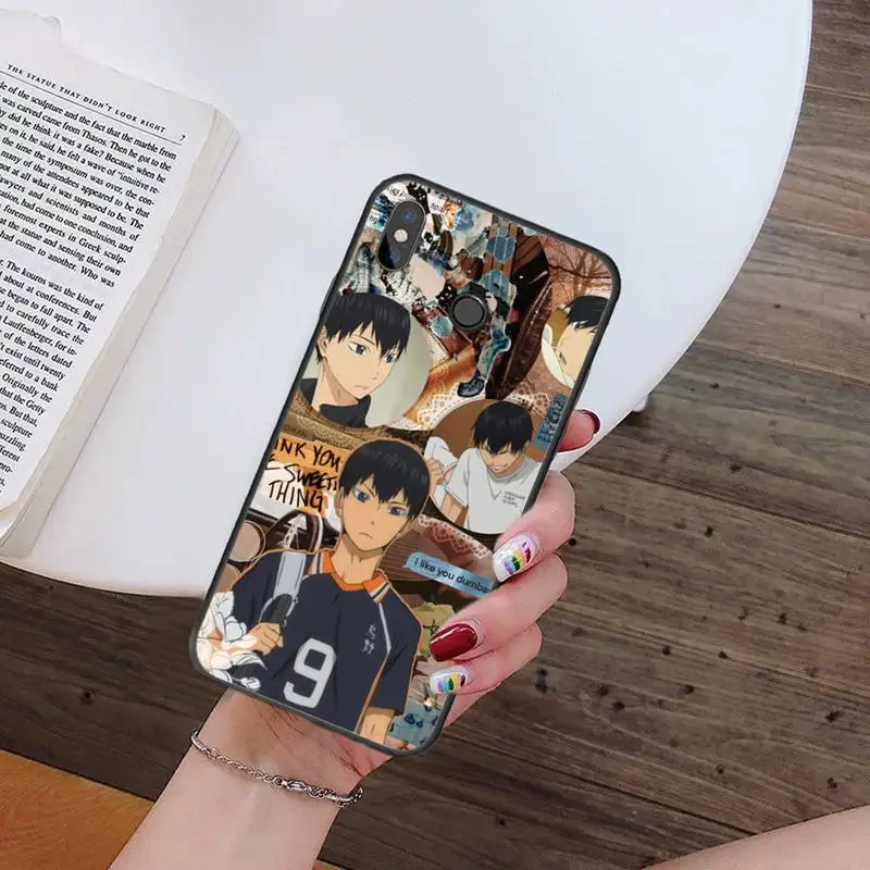 Чехол haikyuu для Xiaomi Redmi note 4 4X 8T 9 9s 10 K20 K30 cc9 9t pro lite max с рисунком волейбола в японском