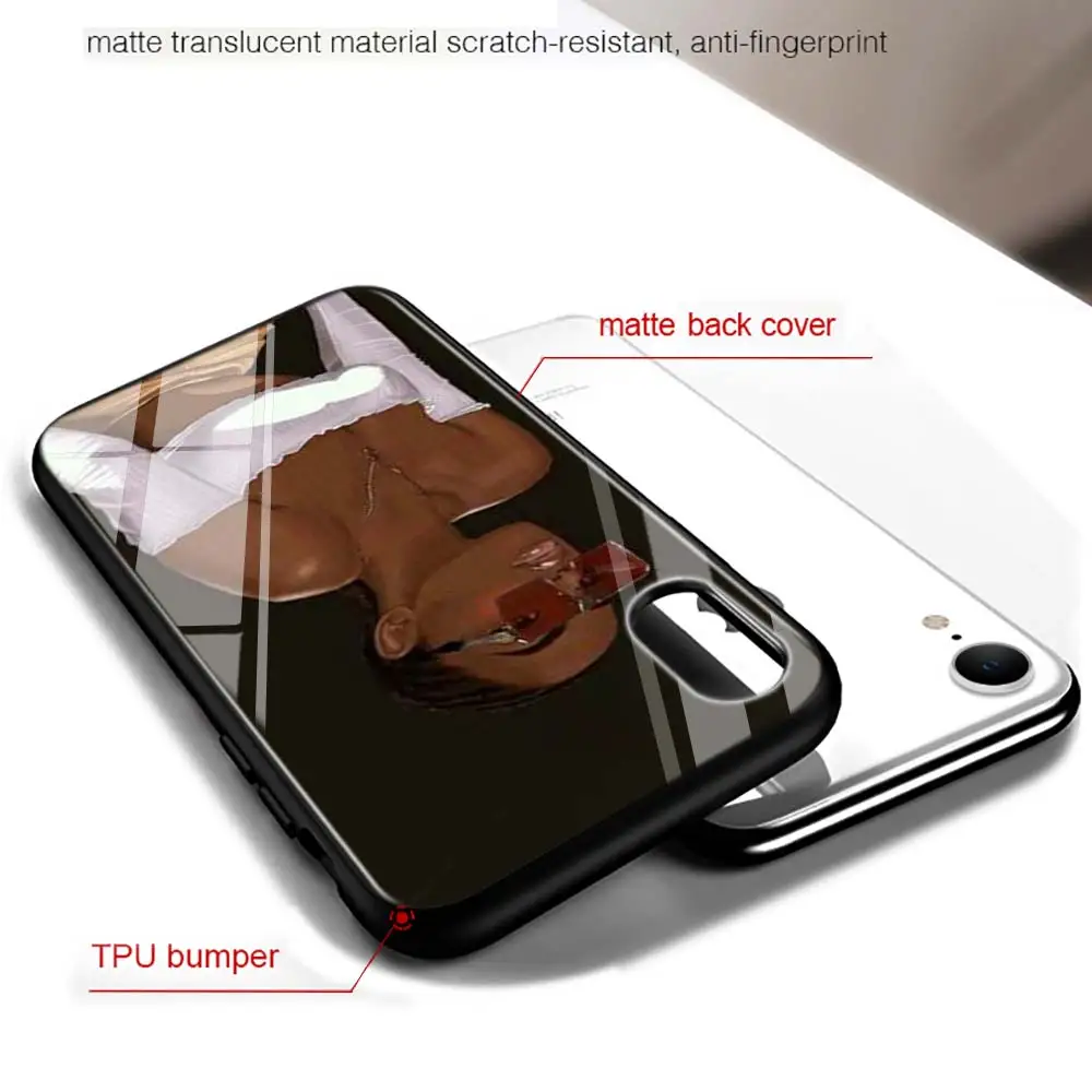 Чехол для телефона Black Cover Cute Girl Cartoon для iPhone 11 11Pro X XR XS Max 8 7 6 6S Plus 5S 5 SE с глянцевым покрытием.