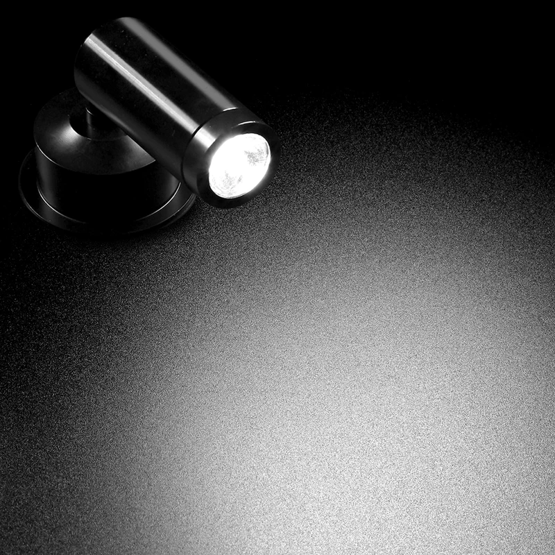 Вращающийся светодиодный прожектор серебристого/черного/белого цвета 3 Вт 220 В