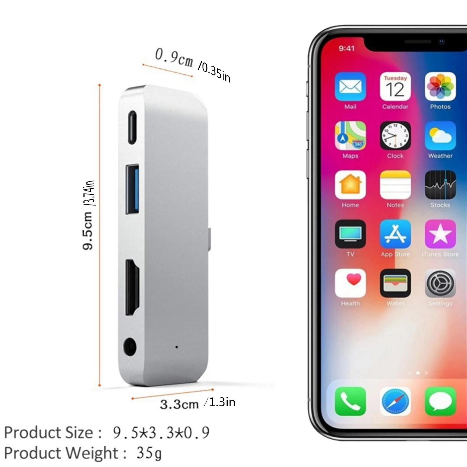 Адаптер RAYROW USB Type-C для мобильного телефона Pro Hub iPad 2018 2020 Air 4 6 в 1 3 5 мм разъем