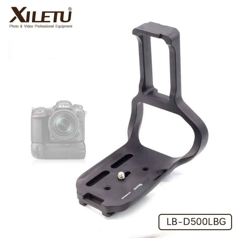 XILETU LB-D500LBG профессиональная L пластина/штатив и шаровая Головка крепление 1/4 3/8 дюйма интерфейс Arca стандарт для Nikon D500