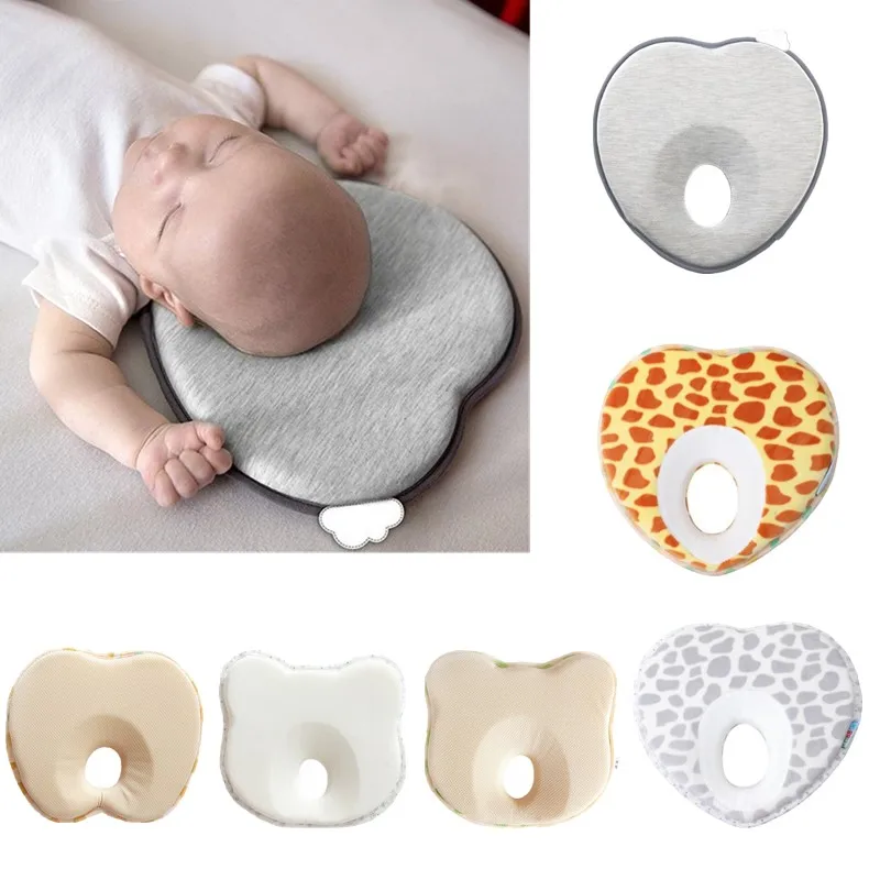 

Hot Infant Anti Roll Toddler Pillow Shape Toddler Sleeping Positioner Cushion Flat Head Protect Newborn Baby Bedding