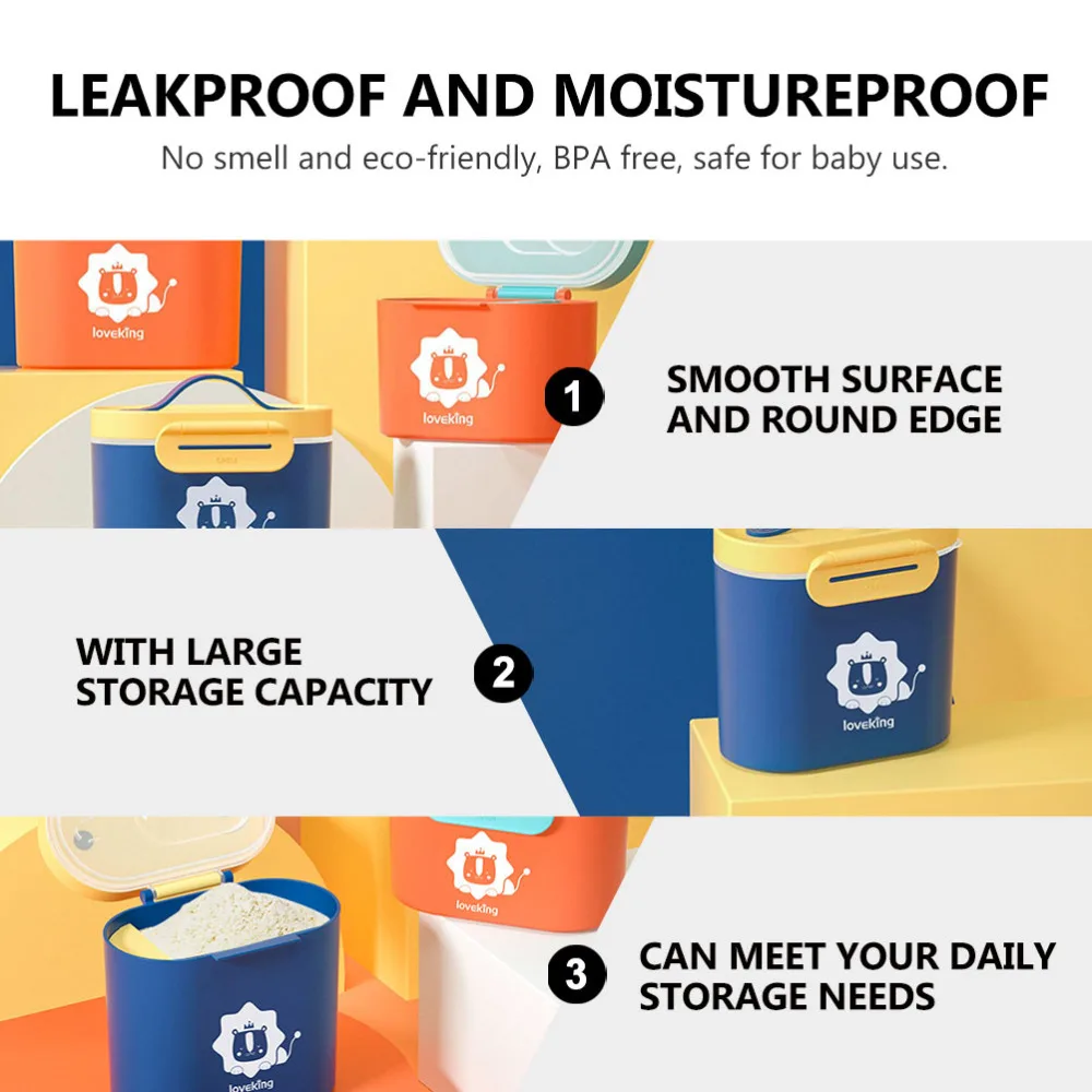 

1 Set Portable Baby Formula Storage Box Powder Box Powder Container