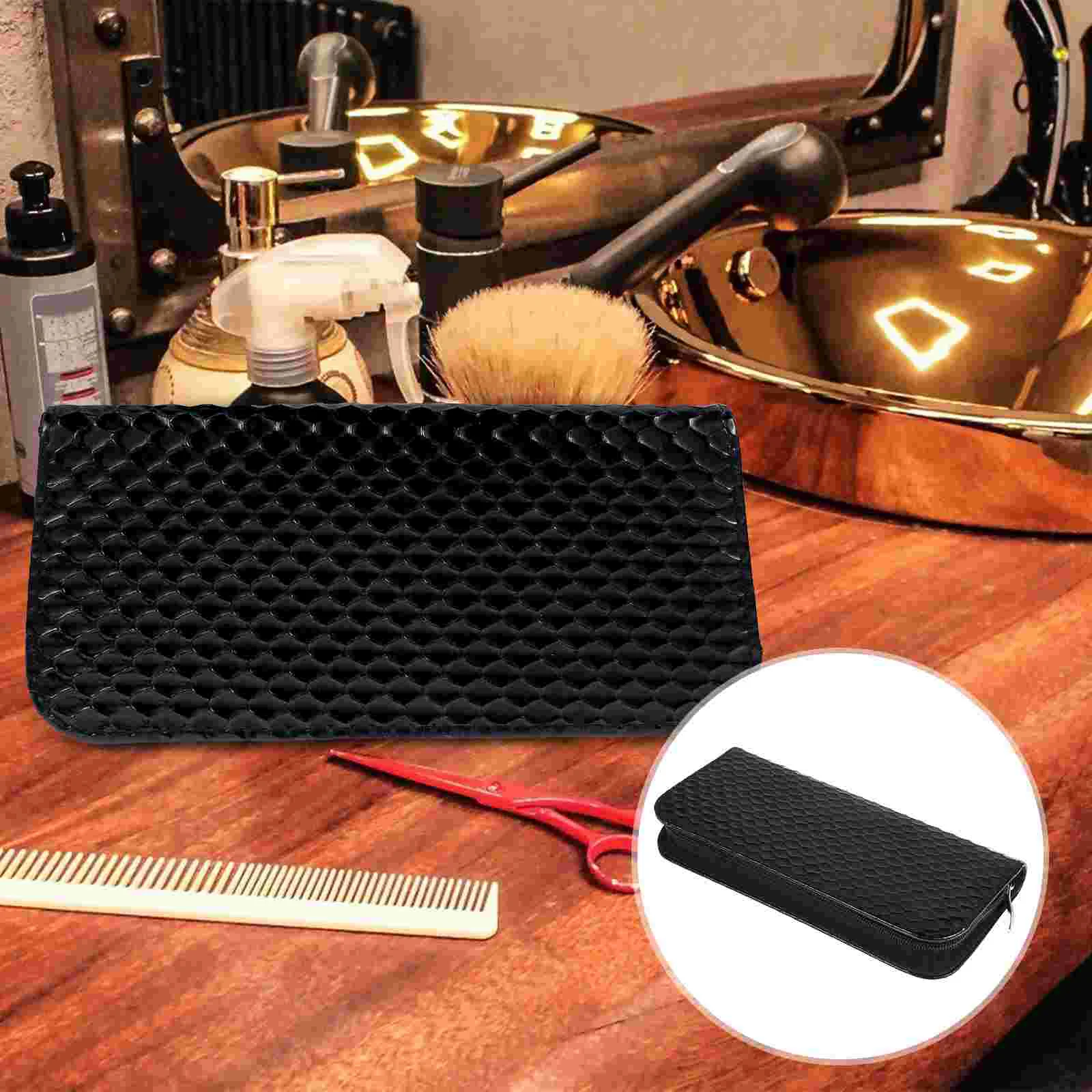 

Кожаный чехол для ножниц для волос, чехол для инструментов для укладки волос, органайзер для хранения ножниц