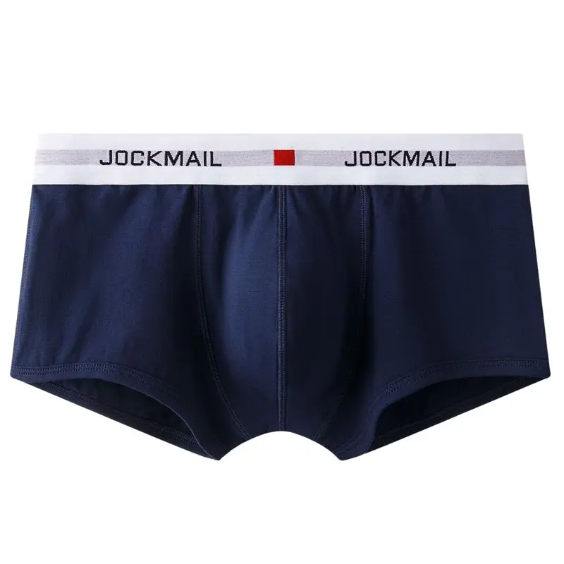 Мужские трусы боксеры Jockmail хлопковые шорты сексуальное нижнее белье для